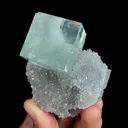 Natural Green Fluorite and Crystal,Cube Mineral Specimen:ZHEJIANG (70*60*50mm) - image 2