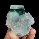 Natural Green Fluorite and Crystal,Cube Mineral Specimen:ZHEJIANG (70*60*50mm) - image 3