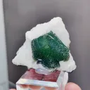Natural Green Fluorite and Flake Calcite Symbiosis comes from Inner Mongolia,China 45*35*20MM - image 3