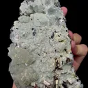 Natural Green Fluorite and Magnetite Mineral Specimen,High Quality Specimen,YINDU,INNER MONGOLIA,CHINA(160*90*50mm) - image 4