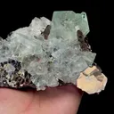 Natural Green Fluorite and Magnetite Mineral Specimen,High Quality Specimen,YINDU,INNER MONGOLIA,CHINA(160*90*50mm) - image 2