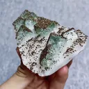 Natural Green Fluorite and Pyrite comes from Zhejiang 90*55*30MM - image 2
