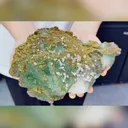 Natural Green Fluorite and Pyrite Occur Together comes from Fujian,China 220*15*80MM - image 1