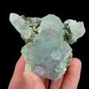 Natural Green Fluorite and Quartz and Arsenopyrite, Mineral Specimen:Yaogangxian,Hunan (55*50*35MM) - image 5