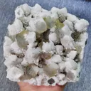 Natural Green Fluorite and Quartz Cluster comes from Inner Mongolia,China 120*125*75MM - image 1