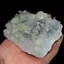 Natural Green Fluorite and Quartz Cluster, Mineral Specimen:Fujian,China (120*75*45MM) - image 2