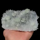 Natural Green Fluorite and Quartz Cluster, Mineral Specimen:Fujian,China (120*75*45MM) - image 1