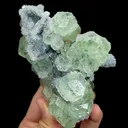 Natural Green Fluorite and Quartz Cluster, Mineral Specimen:Fujian,China (120*80*35MM) - image 3