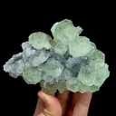 Natural Green Fluorite and Quartz Cluster, Mineral Specimen:Fujian,China (120*80*35MM) - image 5