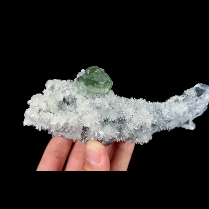 Natural Green Fluorite and Quartz Cluster, Mineral Specimen:Fujian,China (150*50*50MM) - image 5