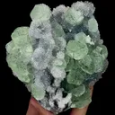 Natural Green Fluorite and Quartz Cluster, Mineral Specimen:Fujian,China (95*110*55MM) - image 4