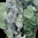 Natural Green Fluorite and Quartz Cluster, Mineral Specimen:Fujian,China (95*110*55MM) - image 3