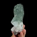 Natural Green Fluorite and Quartz Clusters, Mineral Specimen:Manaoshan,Chenzhou (65*135*50MM) - image 2