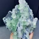 Natural Green Fluorite and Quartz Clusters Symbiotic comes from Fujian,China 185*120*130MM - image 1