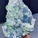 Natural Green Fluorite and Quartz Clusters Symbiotic comes from Fujian,China 185*120*130MM - image 2