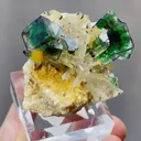 Natural Green Fluorite and Quartz coexist comes from Namibia 40*40*30MM - image 1