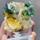 Natural Green Fluorite and Quartz coexist comes from Namibia 40*40*30MM - image 5