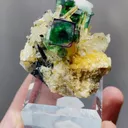 Natural Green Fluorite and Quartz coexist comes from Namibia 40*40*30MM - image 2