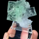 Natural Green Fluorite and Quartz Coexist comes from Zhejiang, 55*20*40MM - image 2