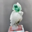 Natural Green Fluorite and Quartz coexist coomes from Inner Mongolia,China 25*25*40MM - image 4