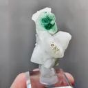 Natural Green Fluorite and Quartz coexist coomes from Inner Mongolia,China 25*25*40MM - image 3