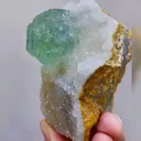 Natural Green Fluorite and Quartz comes from Fujian,China 50*80*50MM - image 3