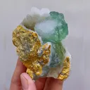Natural Green Fluorite and Quartz comes from Fujian,China 50*80*50MM - image 4