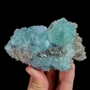 Natural Green Fluorite and Quartz, Mineral Specimen: Fujian,China (100*65*60MM) - image 1