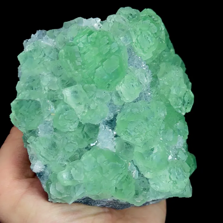 Natural Green Fluorite and Quartz, Mineral Specimen:  Fujian,China (120*105*55MM) - image 3