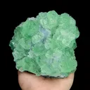 Natural Green Fluorite and Quartz, Mineral Specimen:  Fujian,China (120*105*55MM) - image 1