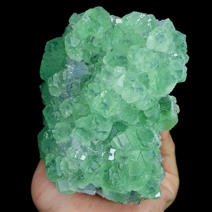 Natural Green Fluorite and Quartz, Mineral Specimen:  Fujian,China (120*105*55MM) - image 2