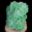 Natural Green Fluorite and Quartz, Mineral Specimen:  Fujian,China (120*105*55MM) - image 2