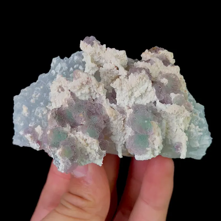 Natural Green Fluorite and Quartz, Mineral Specimen: Henan,China (75*40*45MM) image