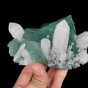 Natural Green Fluorite and Quartz, Mineral Specimen: Inner Mongolia,China (115*75*85MM) - image 2