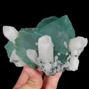Natural Green Fluorite and Quartz, Mineral Specimen: Inner Mongolia,China (115*75*85MM) - image 5