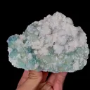 Natural Green Fluorite and Quartz, Mineral Specimen: Xianghualing,Hunan (120*85*40MM) - image 1