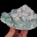 Natural Green Fluorite and Quartz, Mineral Specimen: Xianghualing,Hunan (120*85*40MM) - image 2