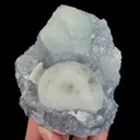 Natural Green Fluorite and Quartz, Mineral Specimen:Fujian,China (105*100*45MM) - image 5