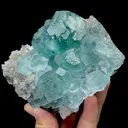 Natural Green Fluorite and Quartz, Mineral Specimen:Fujian,China (115*100*40MM) - image 3
