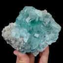 Natural Green Fluorite and Quartz, Mineral Specimen:Fujian,China (115*100*40MM) - image 1