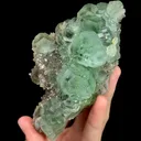 Natural Green Fluorite and Quartz, Mineral Specimen:Fujian,China (120*70*70MM) - image 2