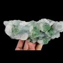 Natural Green Fluorite and Quartz, Mineral Specimen:Fujian,China (155*85*50MM) - image 4