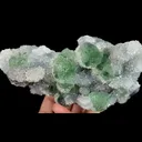 Natural Green Fluorite and Quartz, Mineral Specimen:Fujian,China (155*85*50MM) - image 5