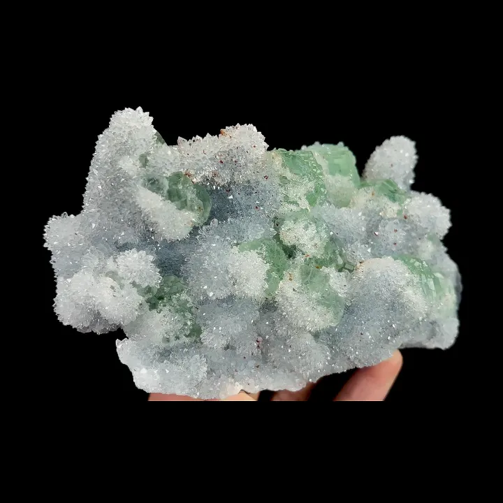 Natural Green Fluorite and Quartz, Mineral Specimen:Fujian,China (155*85*50MM) - image 3