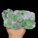 Natural Green Fluorite and Quartz, Mineral Specimen:Fujian,China (160*90*60MM) - image 1
