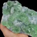 Natural Green Fluorite and Quartz, Mineral Specimen:Fujian,China (160*90*60MM) - image 2