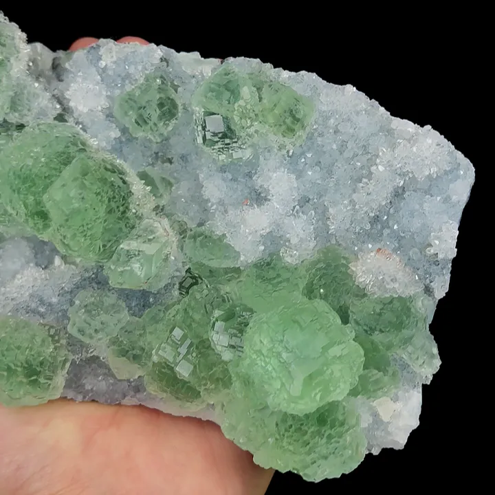 Natural Green Fluorite and Quartz, Mineral Specimen:Fujian,China (160*90*60MM) - image 3
