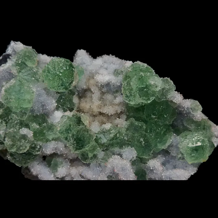 Natural Green Fluorite and Quartz, Mineral Specimen:Fujian,China (260*160*100MM) image