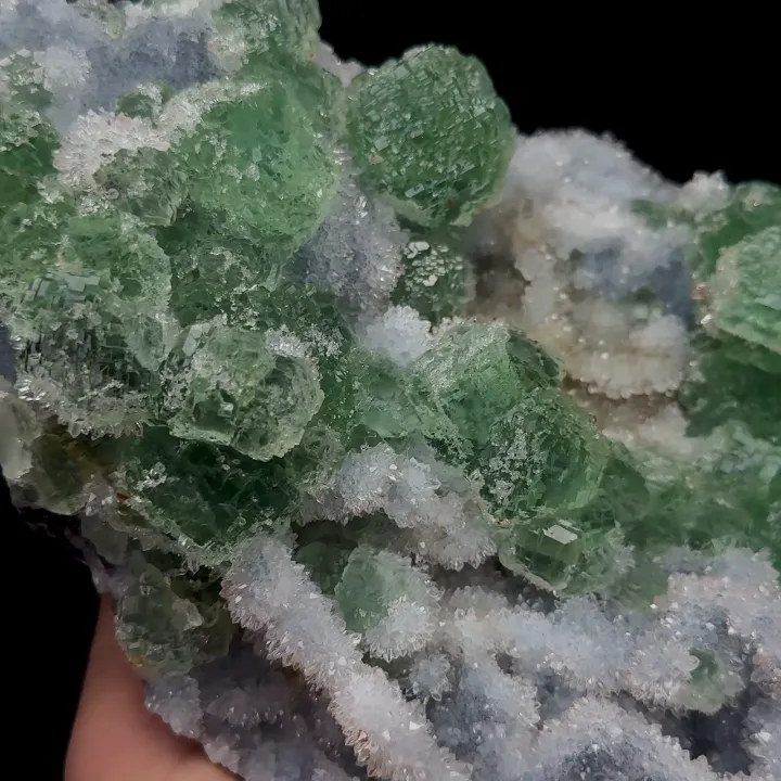 Natural Green Fluorite and Quartz, Mineral Specimen:Fujian,China (260*160*100MM) - image 4