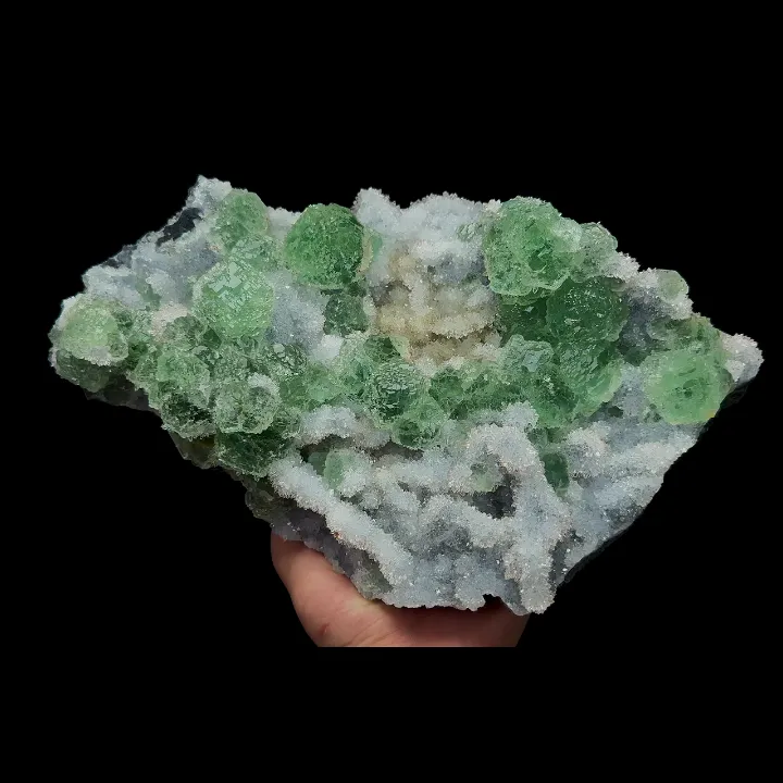 Natural Green Fluorite and Quartz, Mineral Specimen:Fujian,China (260*160*100MM) - image 5